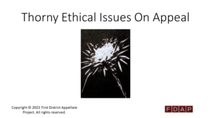 Mar. 6, 2023 - Thorny Ethical Issues on Appeal