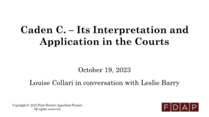 Oct. 19, 2023 - Caden C. - Its Interpretation and Application in the Courts